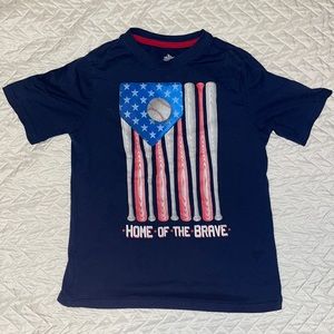Patriotic Red White and Blue baseball shirt